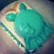 Baby Bump and Footprint Cake
