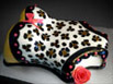 Leopard Print Corsette Cake for a Bridal Shower